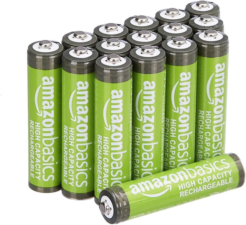 Amazon Basics 16-Pack Rechargeable AAA NiMH High-Capacity Batteries - $7.38 (45% off) at Amazon.com
