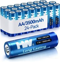 24 Pack HW Lithium AA Batteries Non-Rechargeable Long Lasting AA Battery 24 Pack HW Lithium AA Batteries Non-Rechargeable Long Lasting AA Battery - $26.64 (35% off) at Amazon.com