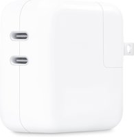 Apple 35W Dual USB-C Port Power Adapter: Fast and Convenient Charging, Type C Wall Charger Apple 35W Dual USB-C Port Power Adapter: Fast and Convenient Charging, Type C Wall Charger - $29.00 (51% off) at Amazon.com