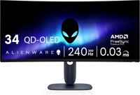Alienware 34 240Hz QD-OLED Curved Gaming Monitor - AW3425DW 240Hz 0.03ms Display Alienware 34 240Hz QD-OLED Curved Gaming Monitor - AW3425DW 240Hz 0.03ms Display - $650.00 (19% off) at Amazon.com